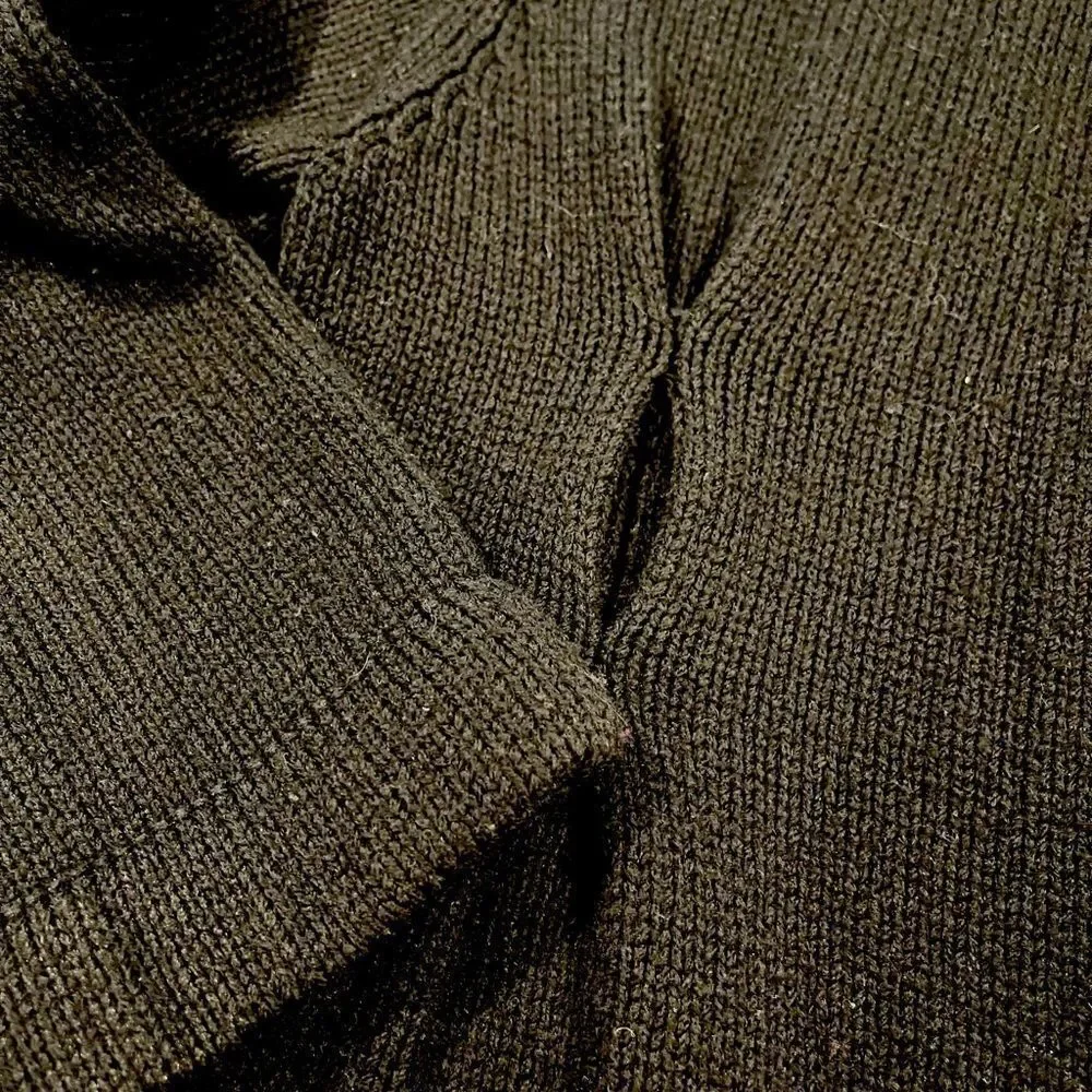 Vince Belted Cardigan with Buttons Black